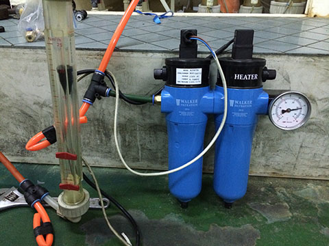 內含WALKER加熱器電阻絲WKN40037的WALKER壓縮空氣加熱器使用現(xiàn)場